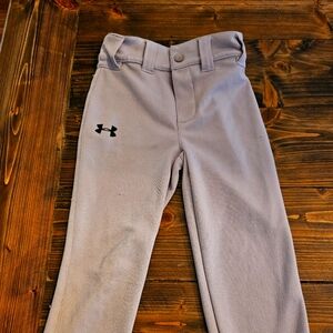 Boys Under Armour Baseball Pants, Gray, Size 4